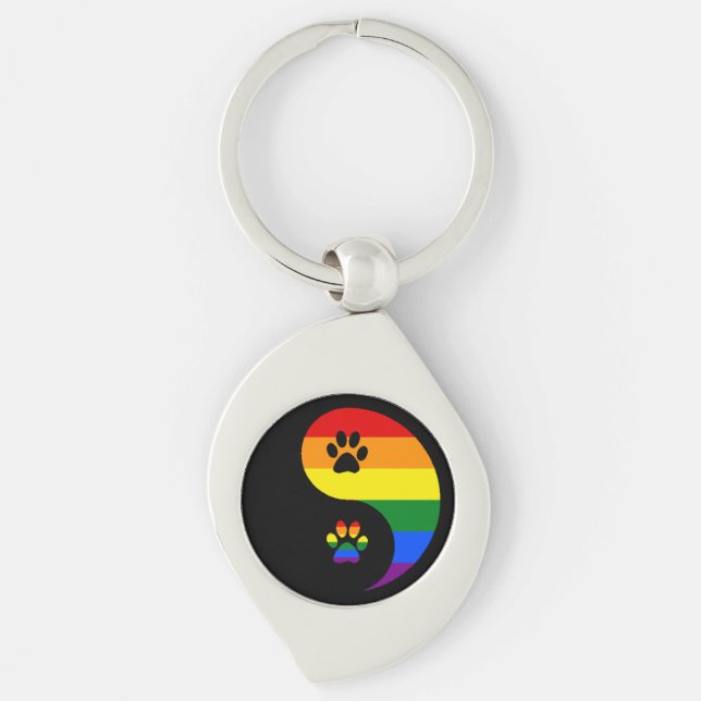 Porte-clés Yin-yang Pride (Devant)