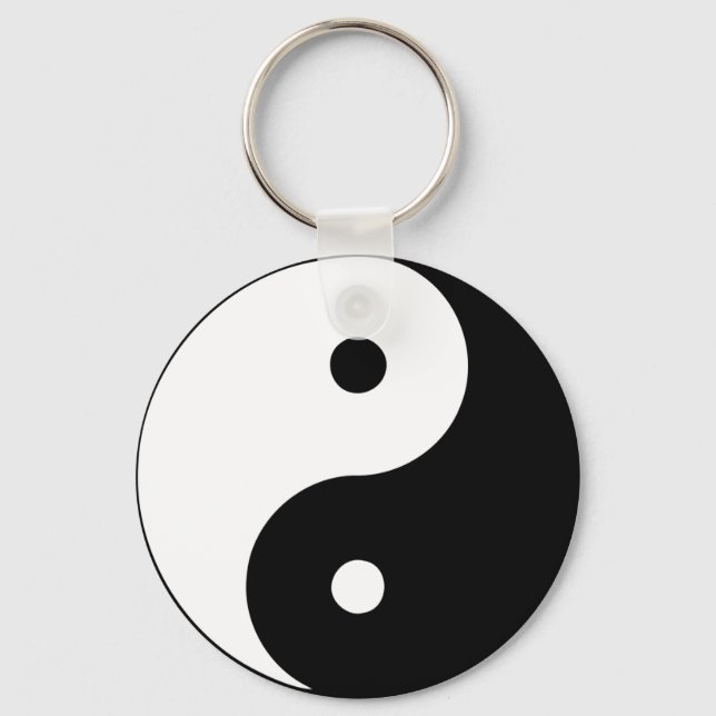 Porte-clés Yin Yang Ying signe taoïste chinois Taijitu chinoi (Recto)