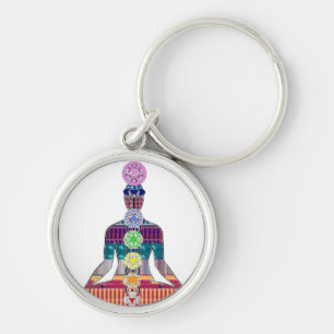 Porte-clés Yoga curatif spirituel de la méditation CHAKRA
