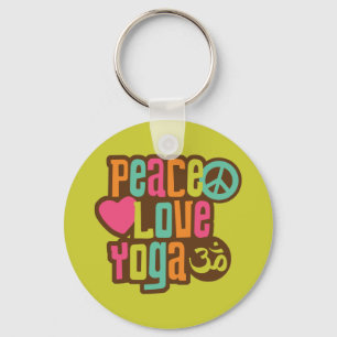 Porte-clés Yoga d'amour de paix