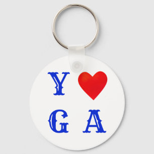 Porte-clés Yoga Élégant