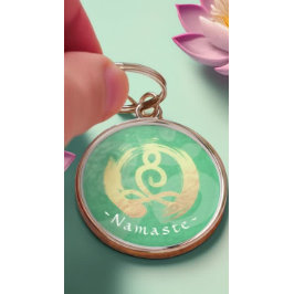 Porte-clés Yoga Instructeur Vie Entraîneur Méditation Pose Ze