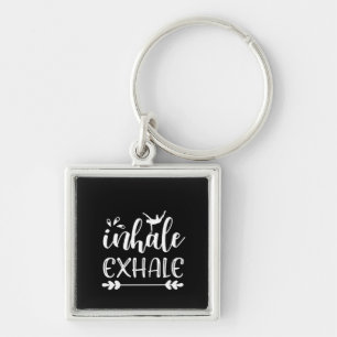 Porte-clés Yoga Lover   Inhale À Exhale