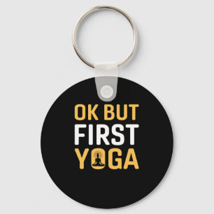 Porte-clés Yoga Lover Ok Mais Premier Yoga