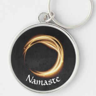 Porte-clés YOGA Studio Massage Thérapie Black & Gold SIGNE ZE