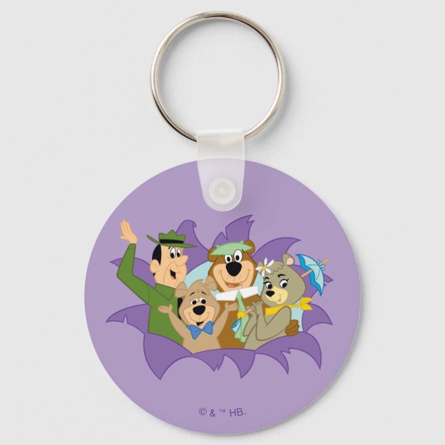 Porte-clés Yogi Ours et amis Surprise (Recto)