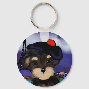 PORTE-CLÉS YORKIE POO ARTISTE À PARIS