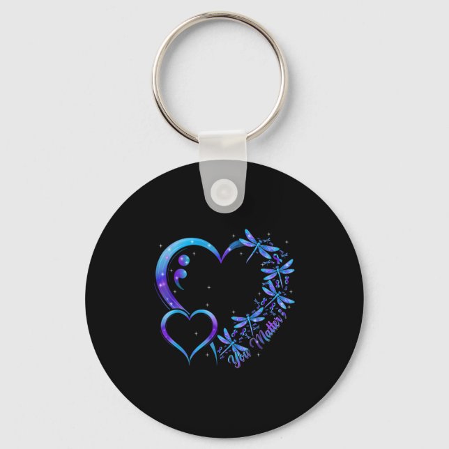 Porte-clés You Dragonfly Suicide Prevention Awareness Men Wom (Recto)