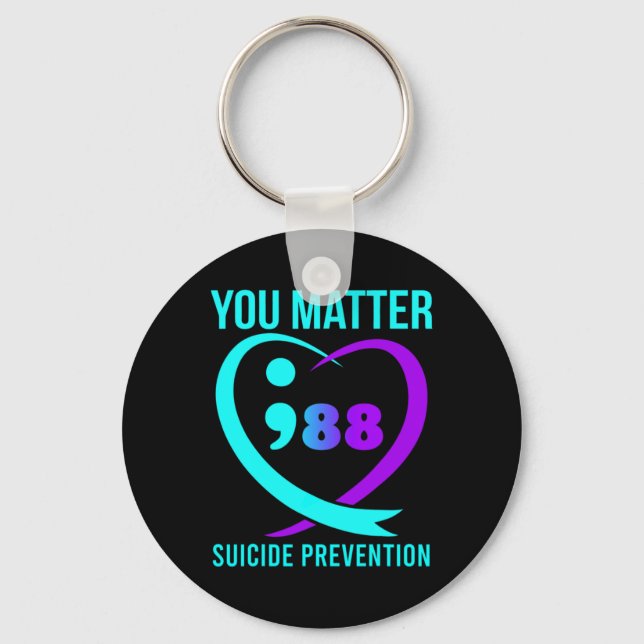 Porte-clés You Problem 988 Suicide Prevention Awareneess  (Recto)