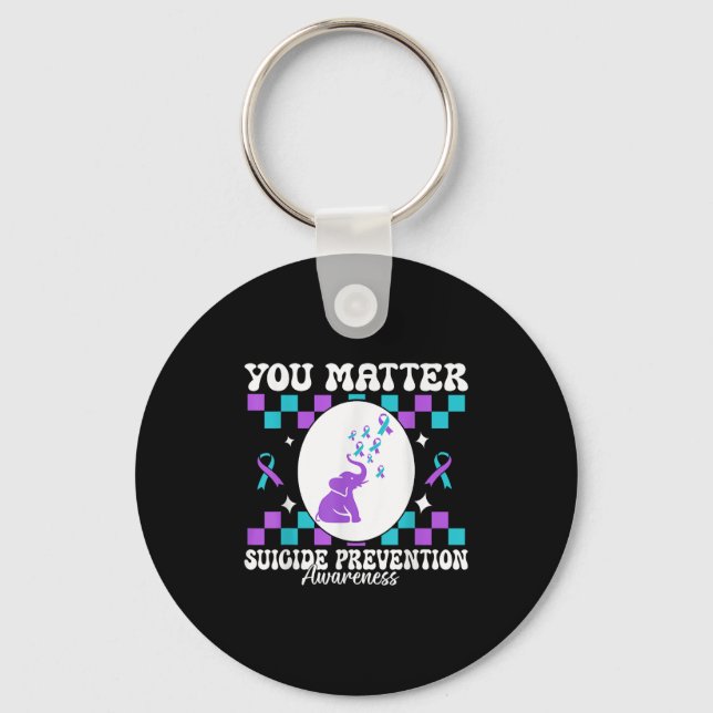 Porte-clés You Suicide Prevention Awareness Women  (Recto)
