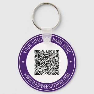 Porte-clés Your QR Code and Text Promotilnal Company Keychain