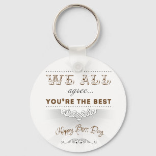 Porte-clés You're the best, Happy Boss's Day