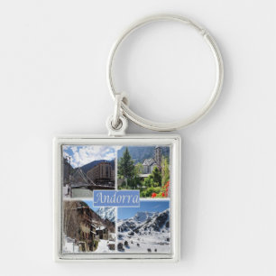 Porte-clés zAD003 ANDORRA, La Vella, mosaïque,