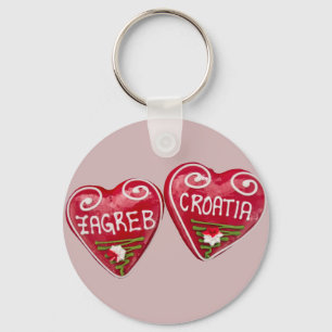 Porte-clés Zagreb, Croatia: Heart-Shaped Licitar