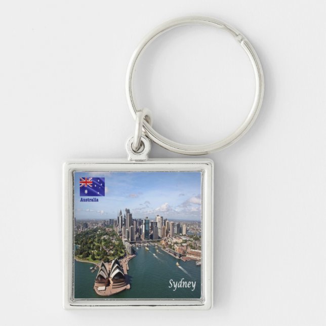 Porte-clés zAU048 SYDNEY, Australie, Océanie, (Devant)