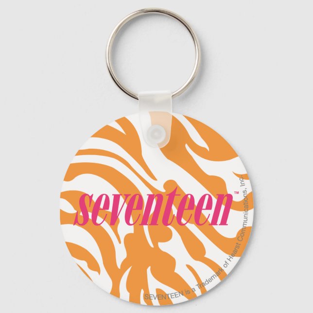 Porte-clés Zebra Orange (Recto)