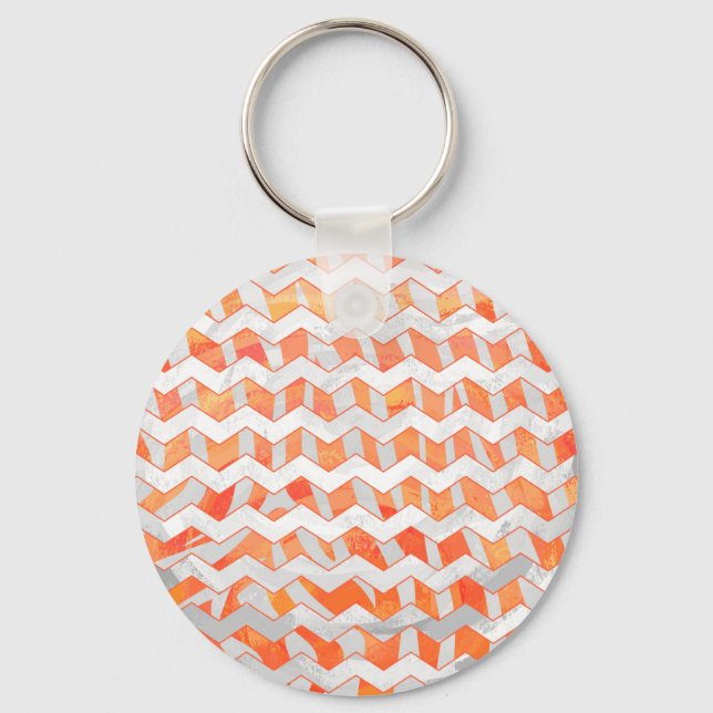 Porte-clés Zebra Orange and White Print (Recto)