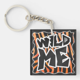 Porte-clés Zèbre de Black et Orange Wild Me