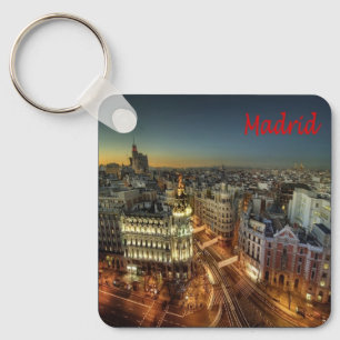 Porte-clés zES118 MADRID City, Espagne, Europe,
