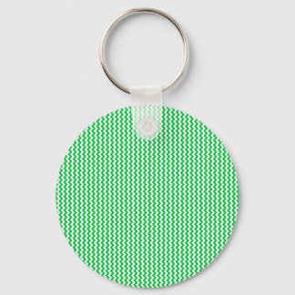 Porte-clés Zigzag - Blanc et foncé Pastel Vert