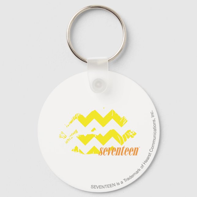Porte-clés ZigZag jaune (Recto)