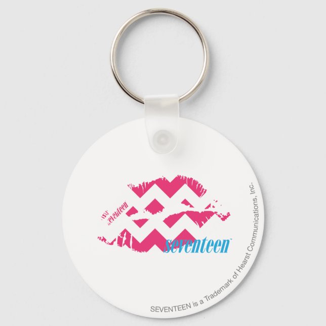 Porte-clés ZigZag Magenta (Recto)