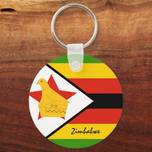 Porte-clés Zimbabwe Flag & Zimbabwe holiday, patriotes /sport