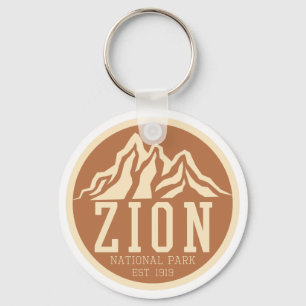 Porte-clés Zion National Park Utah USA Outdoors Retro