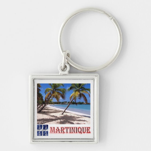 Porte-clés zMQ005 MARTINIQUE, PLAGE LES SALINES, (Devant)