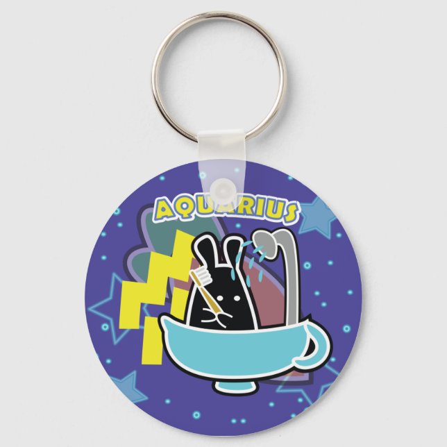 PORTE-CLÉS ZODIAC - AQUARIUS (Recto)