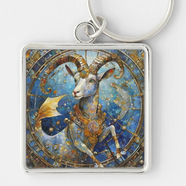 Porte-clés Zodiaque - Capricorne Chèvre de mer (Devant)