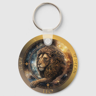 Porte-clés Zodiaque Lion Personnaliser NOM, DATE