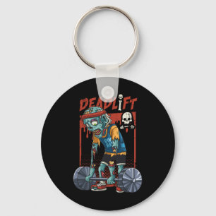 Porte-clés Zombie Deadlift Poids Lifting Halloween Fitness G