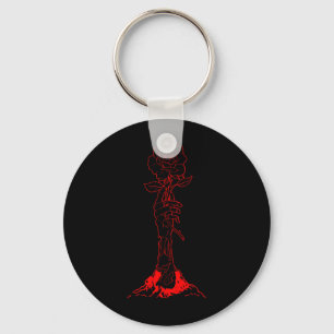Porte-clés Zombiecore esthétique Zombie main Rouge Rose Squel