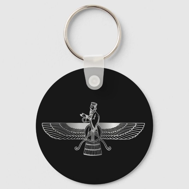 Porte-clés Zoroastrianisme Faravahar (Recto)