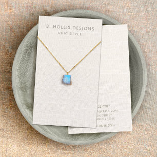 Porte-collier, lin blanc (image)