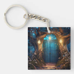 Porte d'antiquité Imaginaire de forêt enchantée