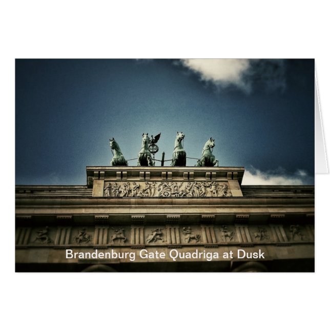 Porte de Brandebourg Quadriga Berlin, Allemagne Ca (Devant horizontal)
