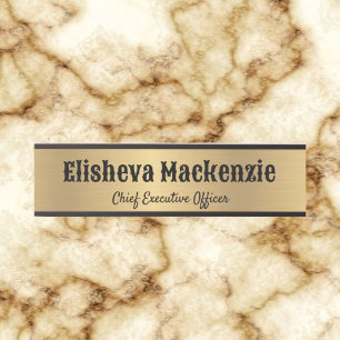 Porte de bureau Faux Gold Signes Nom Plaque