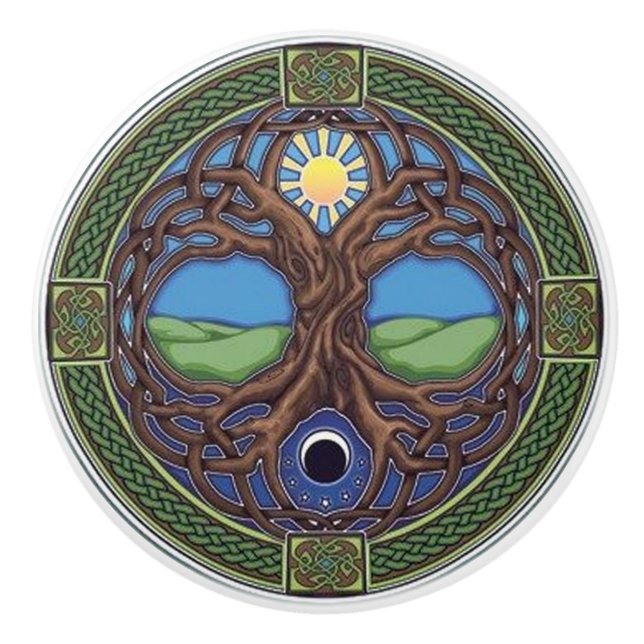 Porte de conception ou bouton celtique de tiroir (Devant)