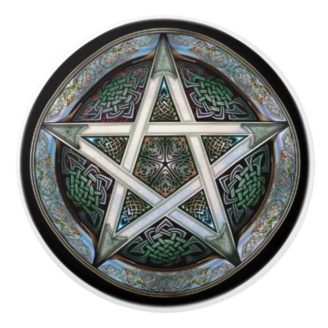 Porte de conception ou bouton celtique de tiroir (Devant)