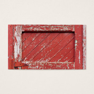 Porte de grange en bois peinte par rouge