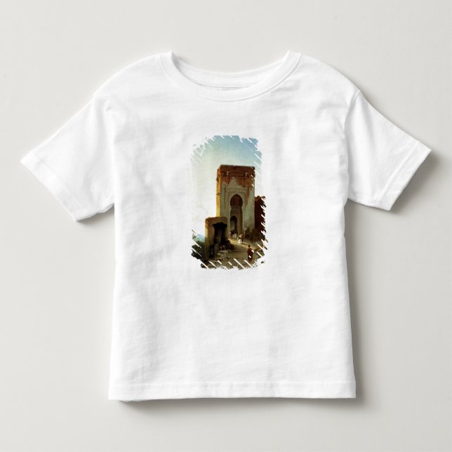 Porte de Justice, Alhambra, Granada (Öl auf Kleinkind T-shirt (Vorderseite)