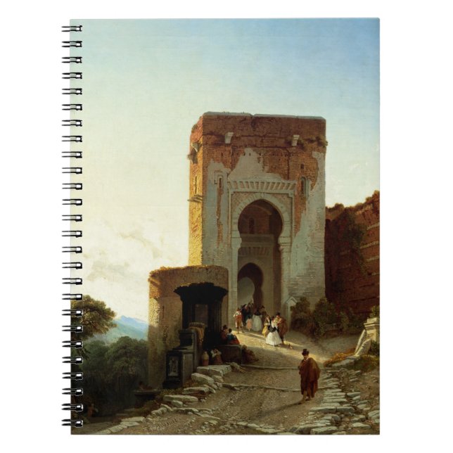 Porte de Justice, Alhambra, Granada (Öl auf Notizblock (Vorderseite)