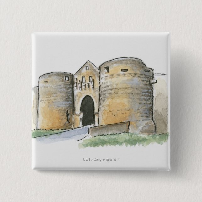 Porte des Tours, Frankreich Button (Vorderseite)