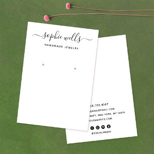 Porte-écran élégant à oreille blanche de script