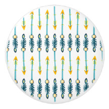 bouton de flèches jaune chic boho