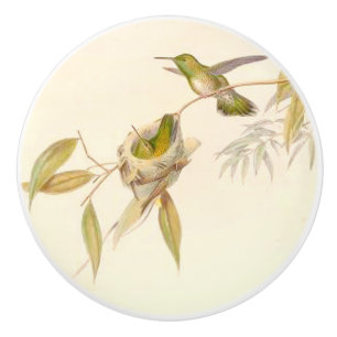 Porte En Céramique Bouton de jardin de nid de faune d'oiseaux de