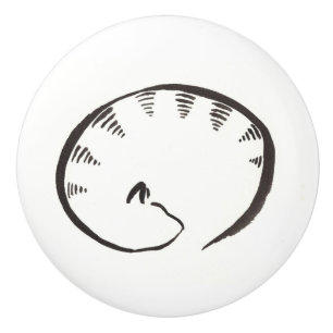 Porte En Céramique Bouton de sommeil Kitty