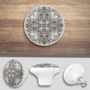 Porte en céramique d'encre poignée